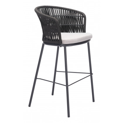 ZUO Freycinet Barstool - Black