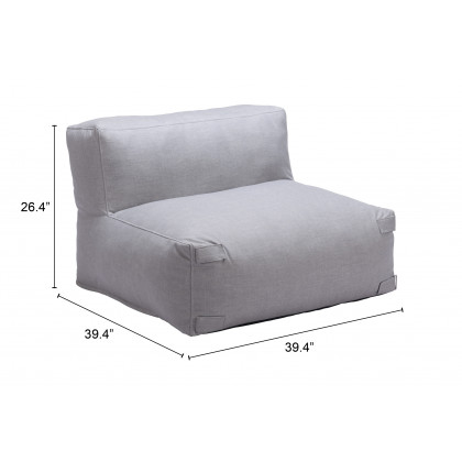 ZUO Luanda Middle Chair - Gray