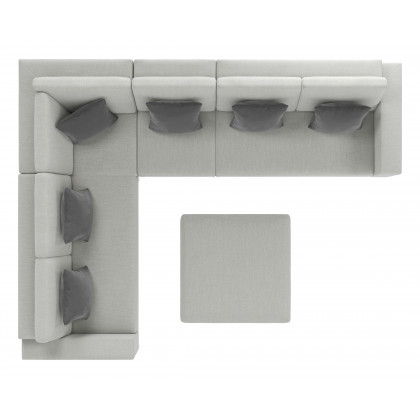ZUO Corona del Mar Modular Sectional Set - Gray