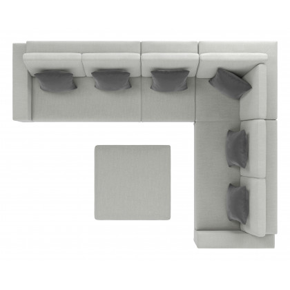 ZUO Corona del Mar Modular Sectional Set - Gray