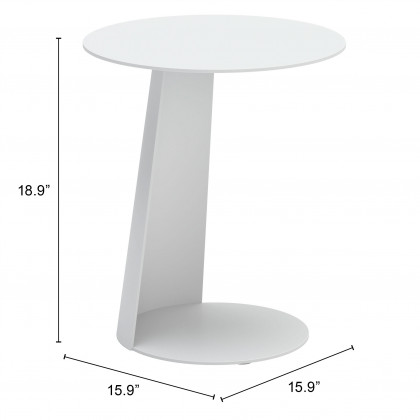 ZUO - Sunny Isles Side Table in White