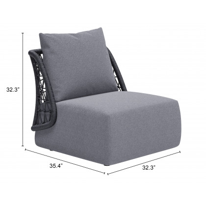 ZUO - Mekan Accent Chair in Gray