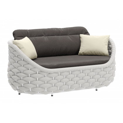 ZUO - Coral Reef Loveseat in Gray
