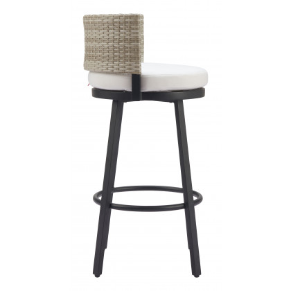 ZUO - Midnight Wave Barstool in White