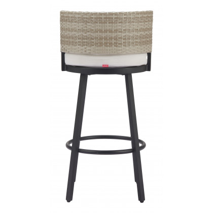 ZUO - Midnight Wave Barstool in White