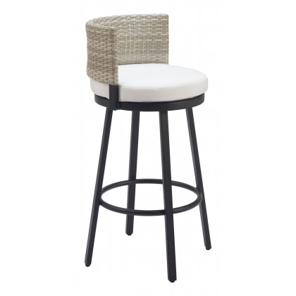 ZUO - Midnight Wave Barstool in White