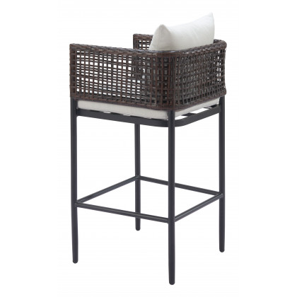 ZUO - Palm Paradise Barstool in Gray