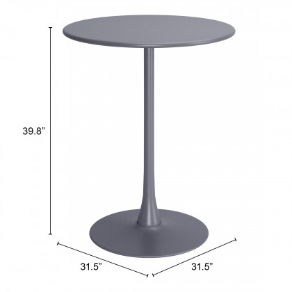ZUO Soleil Bar Table - Gray