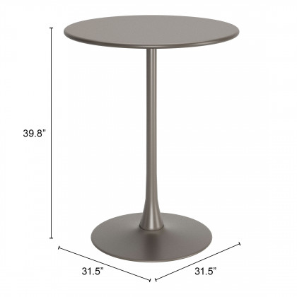 ZUO Soleil Bar Table - Taupe