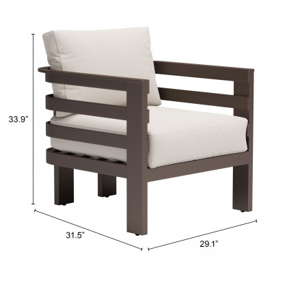 ZUO - Bal Harbor Armchair in White