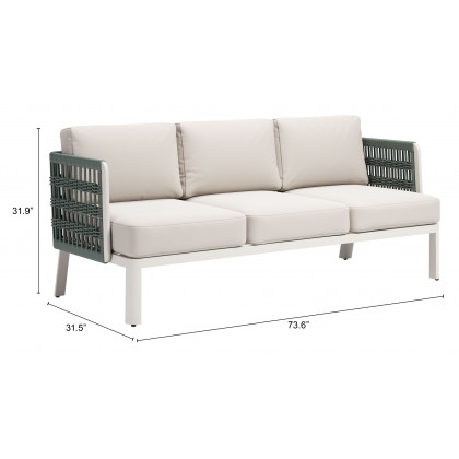 ZUO - Bridgehampton Sofa in White