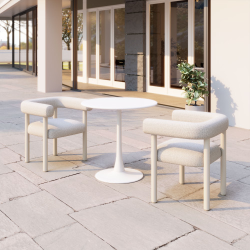 ZUO - Sunbath Dining Chair (Set of 2) in White