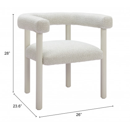 ZUO - Sunbath Dining Chair (Set of 2) in White