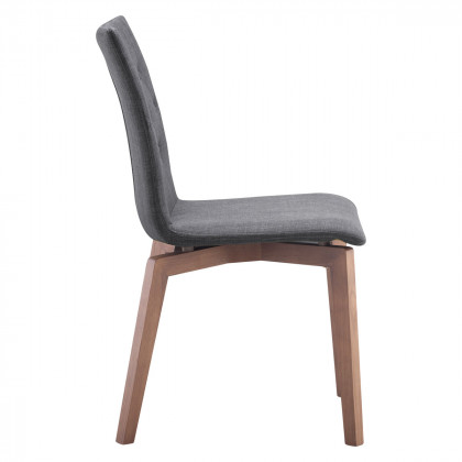 ZUO Orebro Dining Chair (Set Of 2) - Graphite/Brown