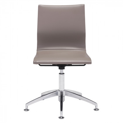 ZUO Glider Conference Chair - Taupe/Silver