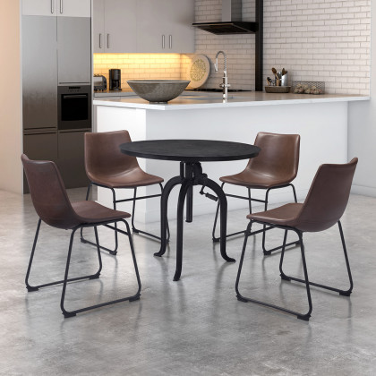 ZUO Smart Dining Chair (Set Of 2) - Vintage Espresso/Black