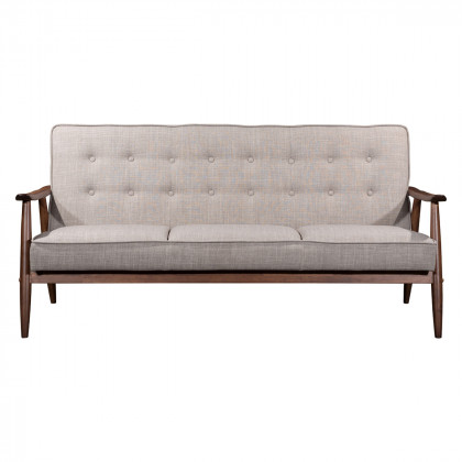 ZUO Rocky Sofa - Putty/Walnut