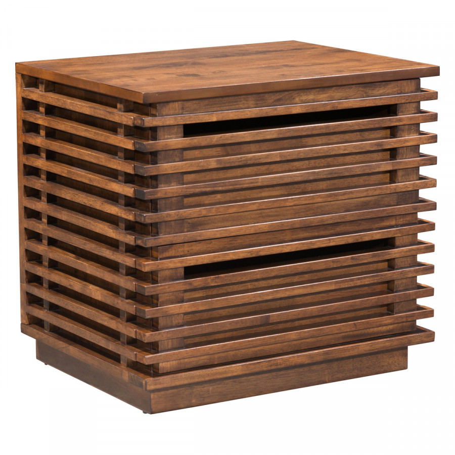 ZUO - Linea End Table in Walnut