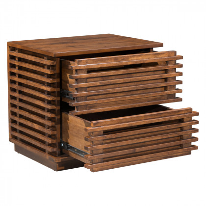 ZUO - Linea End Table in Walnut