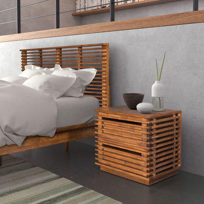 ZUO - Linea End Table in Walnut