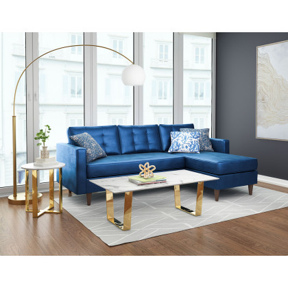 ZUO Atlas Coffee Table - White/Gold