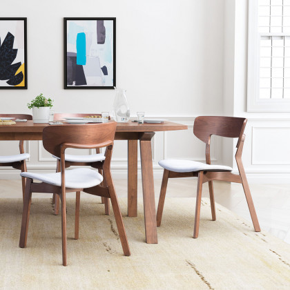 ZUO - Russell Dining Chair (Set Of 2) in Walnut/Light Gray