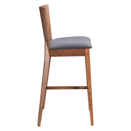 ZUO - Ambrose Bar Chair (Set Of 2) in Walnut/Dark Gray