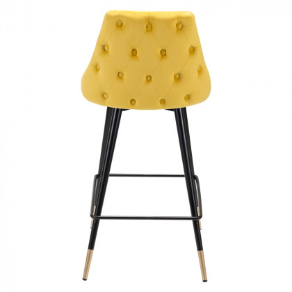 ZUO Piccolo Counter Chair - Yellow/Black/Gold