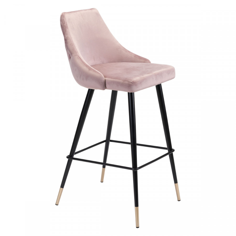ZUO Piccolo Bar Chair - Pink/Black/Gold
