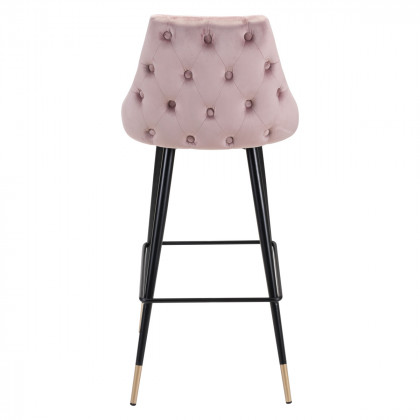 ZUO Piccolo Bar Chair - Pink/Black/Gold