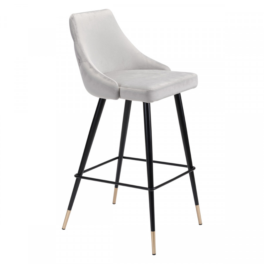 ZUO Piccolo Bar Chair - Gray/Black/Gold