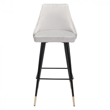 ZUO Piccolo Bar Chair - Gray/Black/Gold