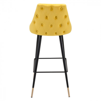 ZUO Piccolo Bar Chair - Yellow/Black/Gold