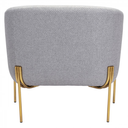 ZUO Micaela Arm Chair - Gray/Gold