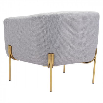 ZUO Micaela Arm Chair - Gray/Gold