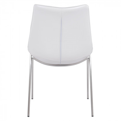 ZUO Magnus Dining Chair (Set Of 2) - White/Silver