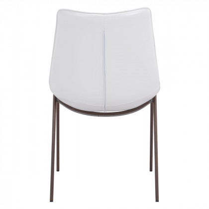 ZUO Magnus Dining Chair (Set Of 2) - White/Dark Brown