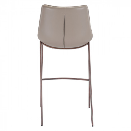 ZUO Magnus Bar Chair (Set Of 2) - Gray/Brown/Dark Brown