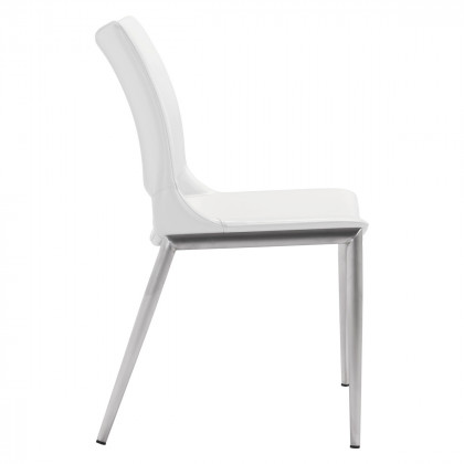 ZUO Ace Dining Chair (Set Of 2) - White/Silver