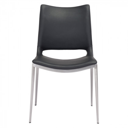 ZUO Ace Dining Chair (Set Of 2) - Black/Silver