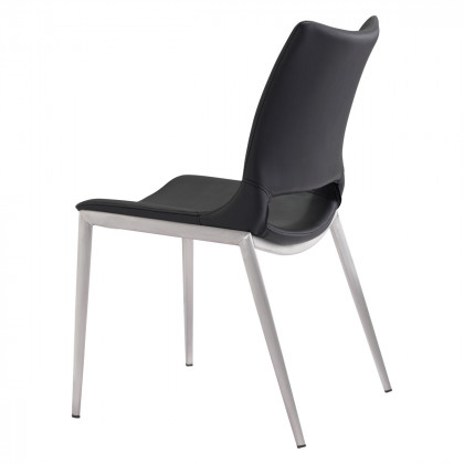 ZUO Ace Dining Chair (Set Of 2) - Black/Silver
