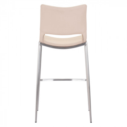 ZUO Ace Bar Chair (Set Of 2) - Light Pink/Silver