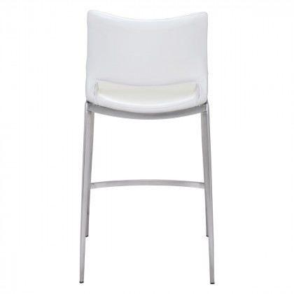 ZUO Ace Counter Chair (Set Of 2) - White/Silver