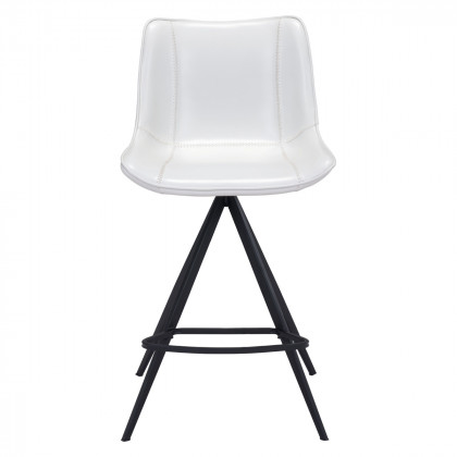 ZUO Aki Counter Chair (Set Of 2) - White/Black