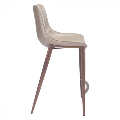 ZUO Magnus Counter Chair (Set Of 2) - Gray/Dark Brown
