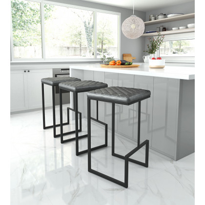 ZUO Element Barstool - Gray/Black