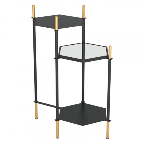 ZUO - William Side Table in Gold/Black