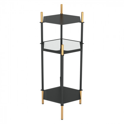 ZUO - William Side Table in Gold/Black