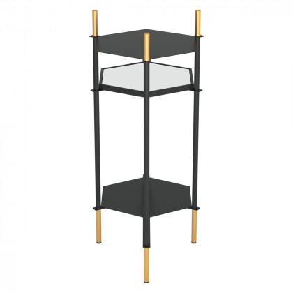 ZUO - William Side Table in Gold/Black