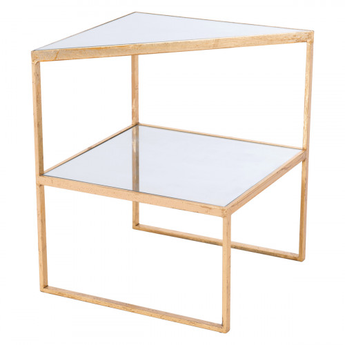 ZUO - Planes Side Table in Gold